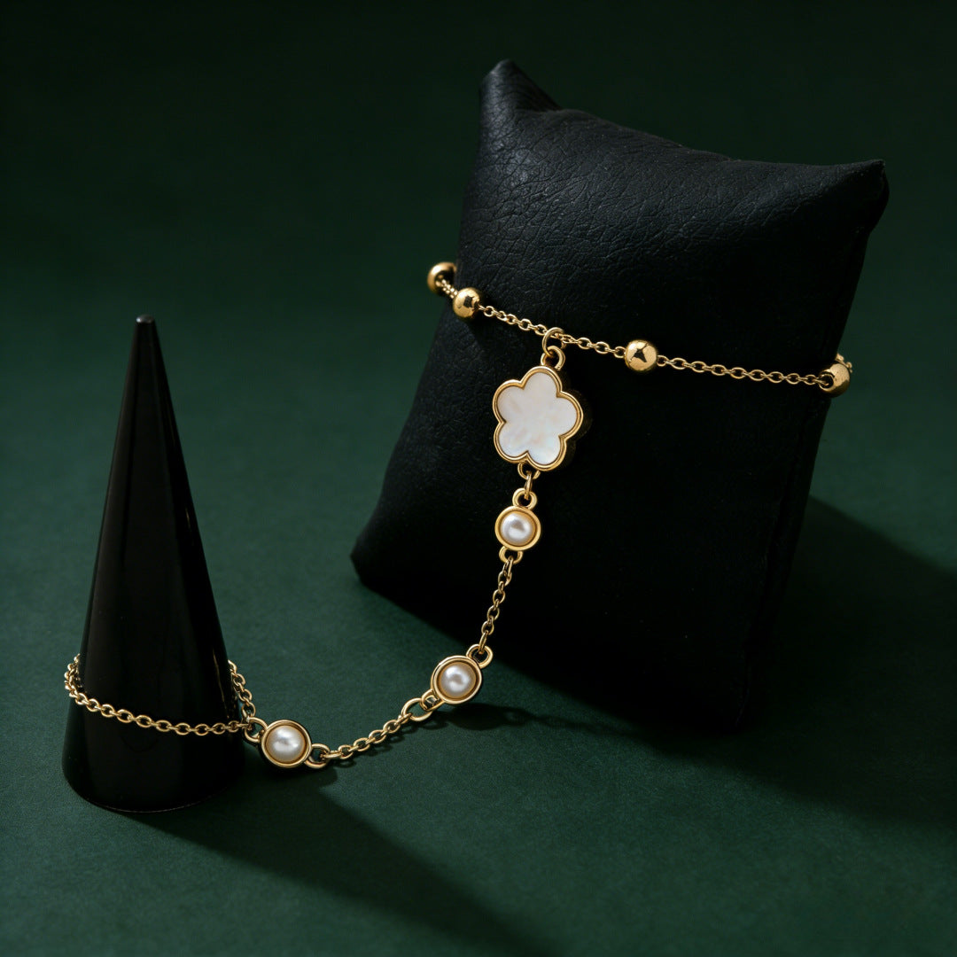 Trend Lucky Parthenocissus Grass Simple Elegant Bracelet