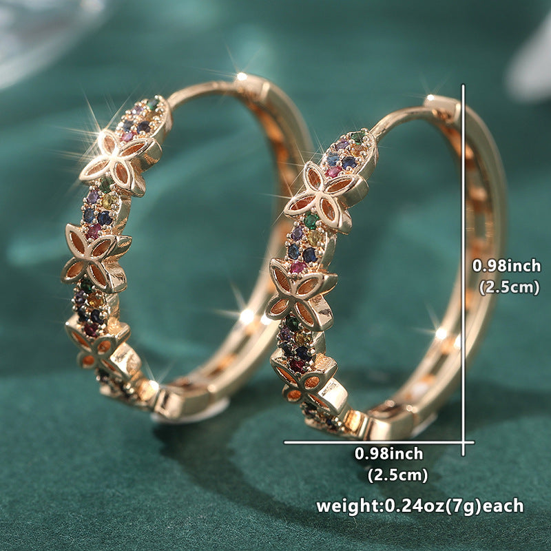 Morning Moon Niche Bow Eardrops Ear Earrings