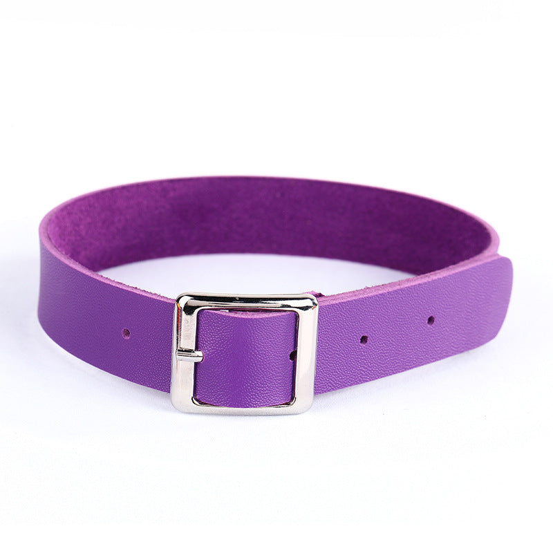 Simple Choker Punk Street Shot Chain Square Collar