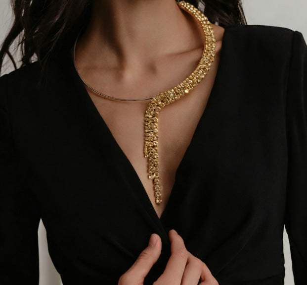 Women's Diamond Open High-grade Party Fashion Alloy Collar