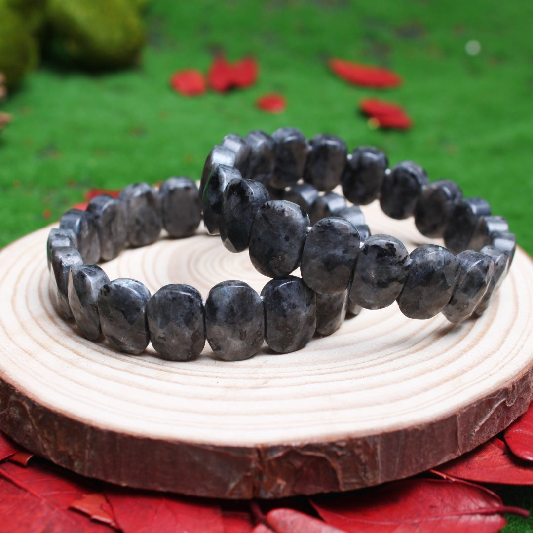 Women's & Men's Natural Stone Beads White Pine Blue Turquoise Bracelet