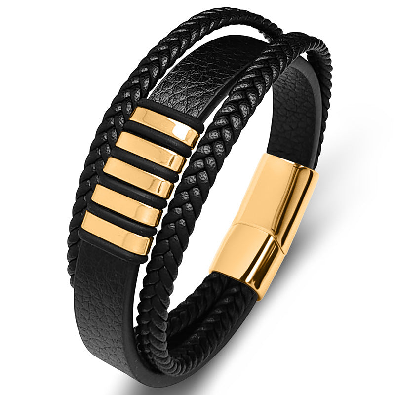 Women's & Men's Source Light Luxury Simplicity Woven Leather Bracelet