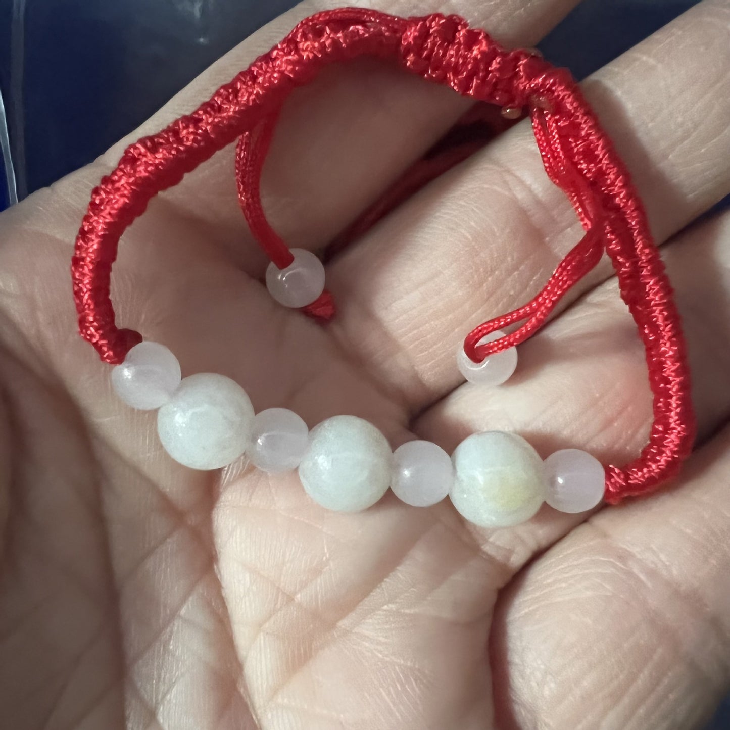 Women's & Men's Jade Goddess Lucky Right Rain Red Rope Gift Bracelets