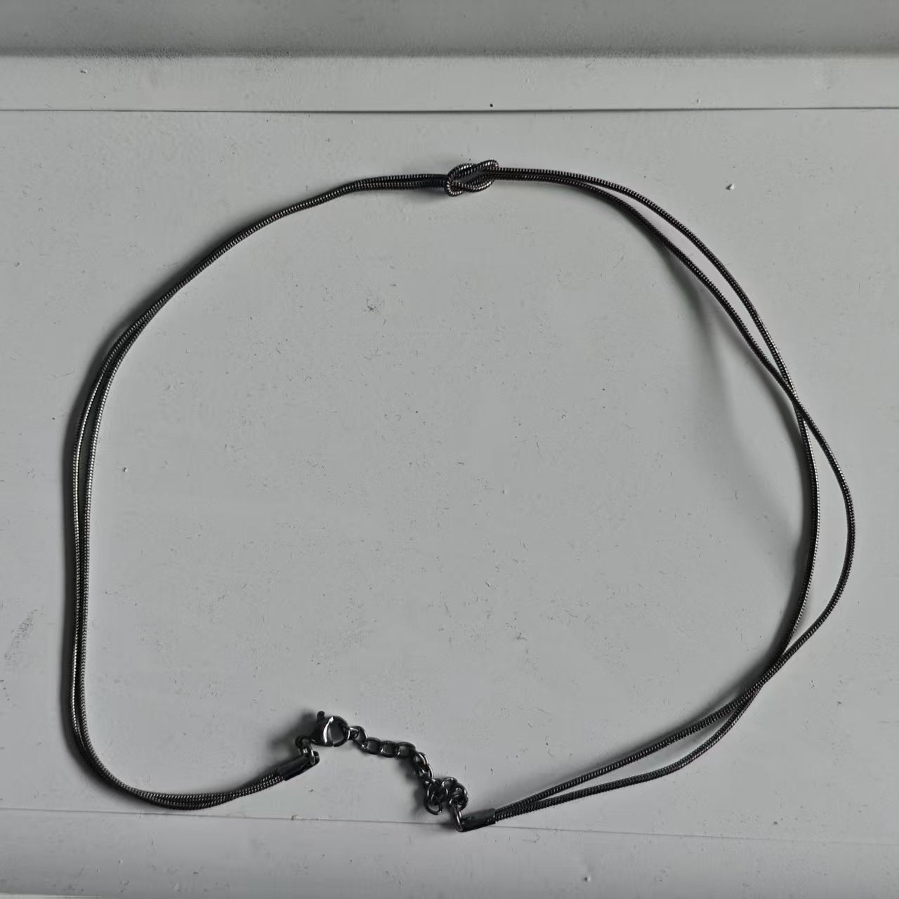 Day Titanium Steel Stainless Couple Hand Knotted Snake Bracelet