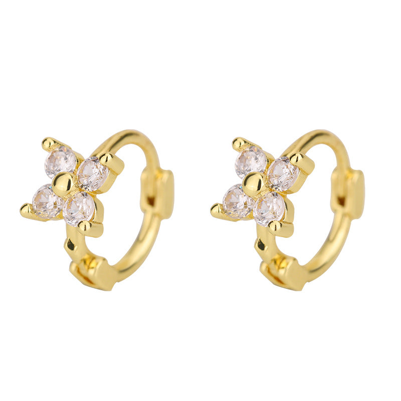 Trendy Inlaid Stone Temperament Four Sets Rings