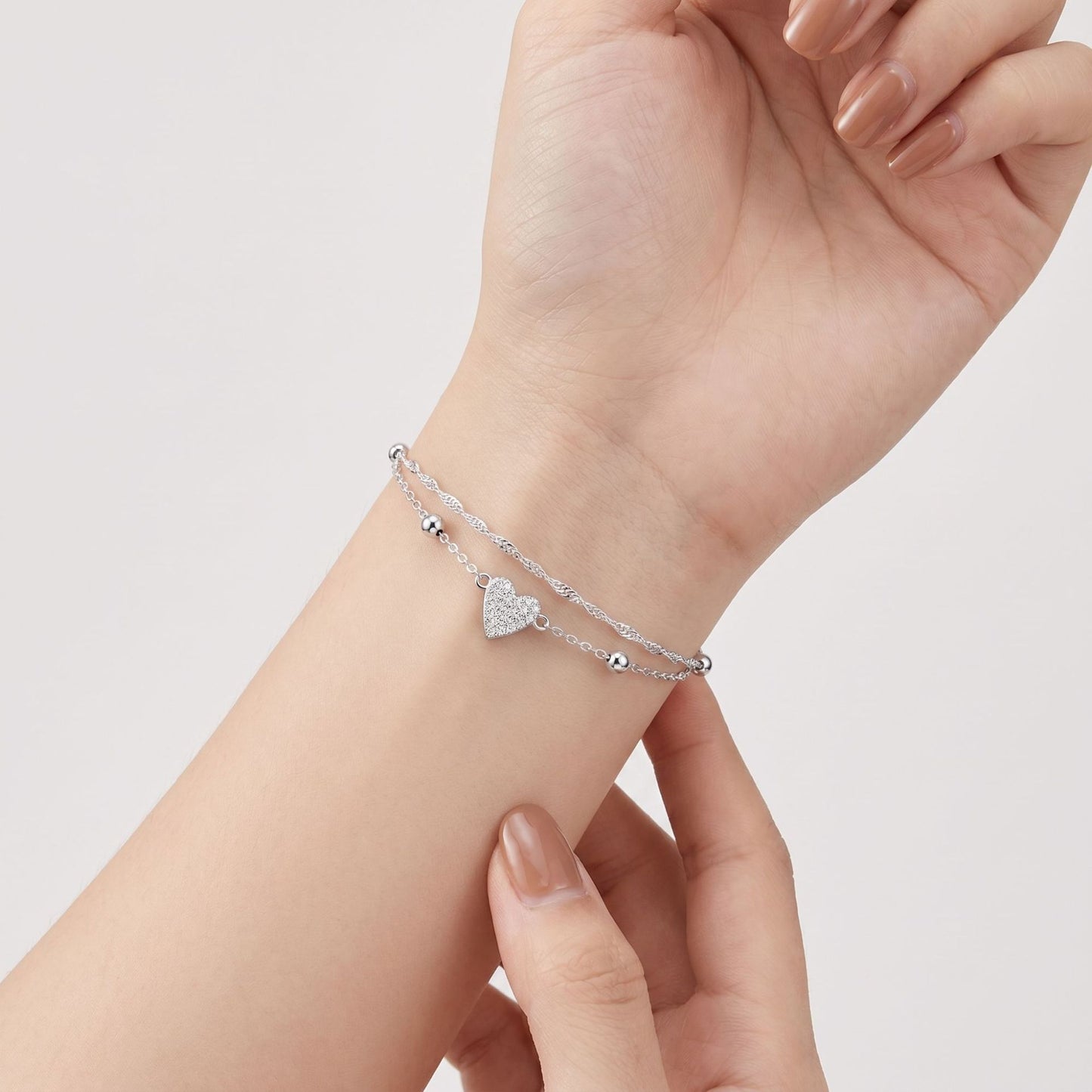 Loving Heart Female Graceful Niche Light Bracelet
