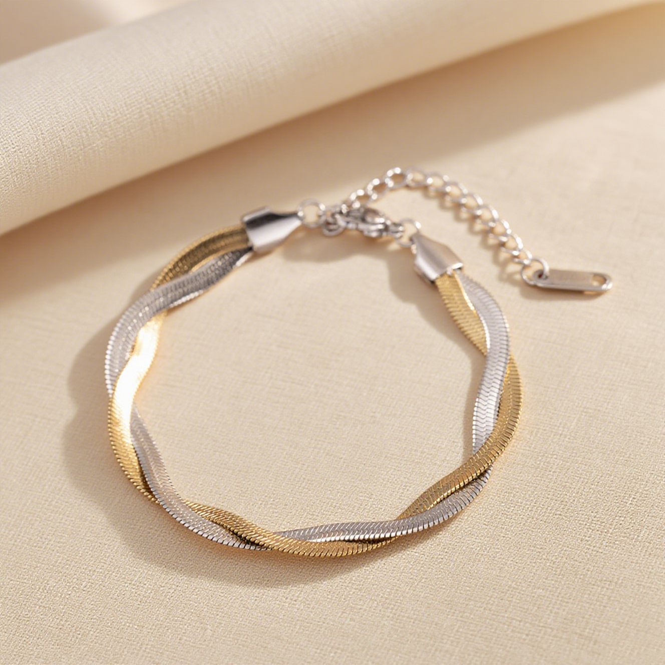 Titanium Female Like Flat Snake Hip Necklaces