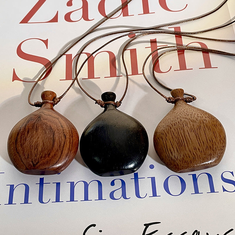 Finishing Wine Fairy Pot Sweater Chain Wooden Long Ethnic Necklace