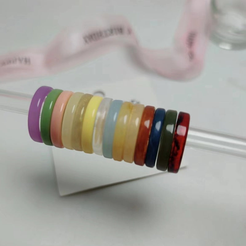 Female Single Material Sticky Accessory International Trade City Ring