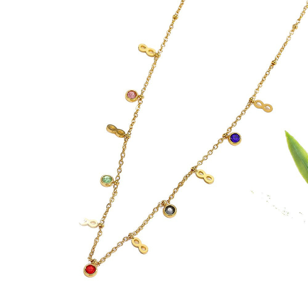 Diamond Inlaid Clavicle Chain Niche High Necklaces