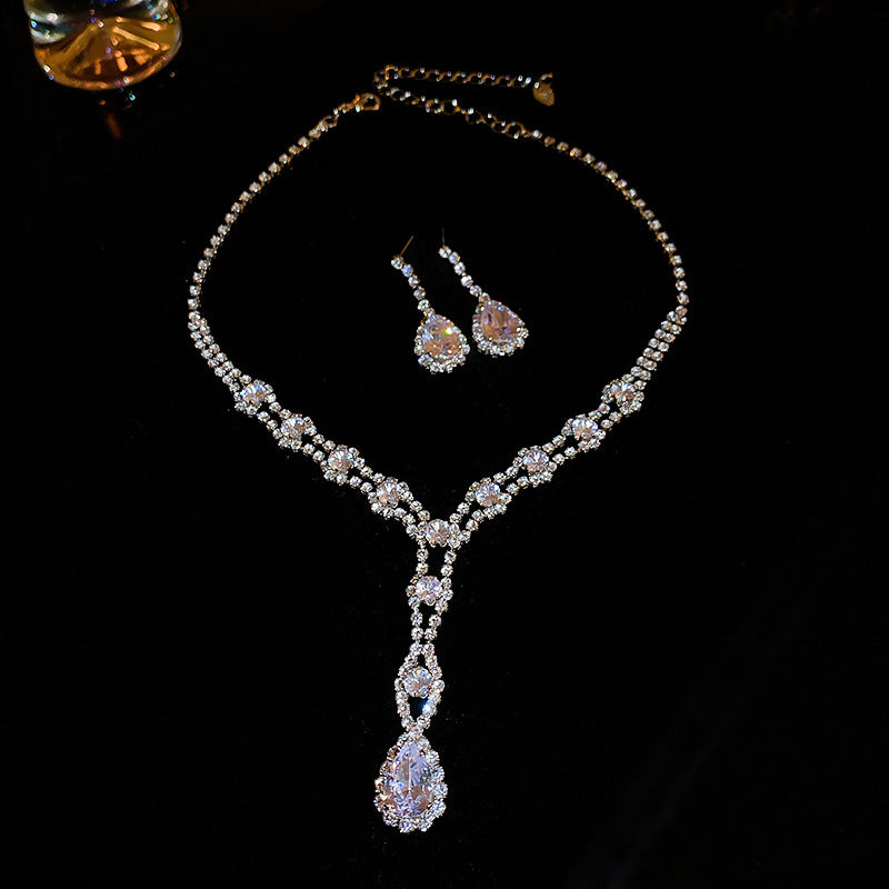 Women's Cold Style Geometric Tassel Light Luxury High-grade Sense Jewelry Set