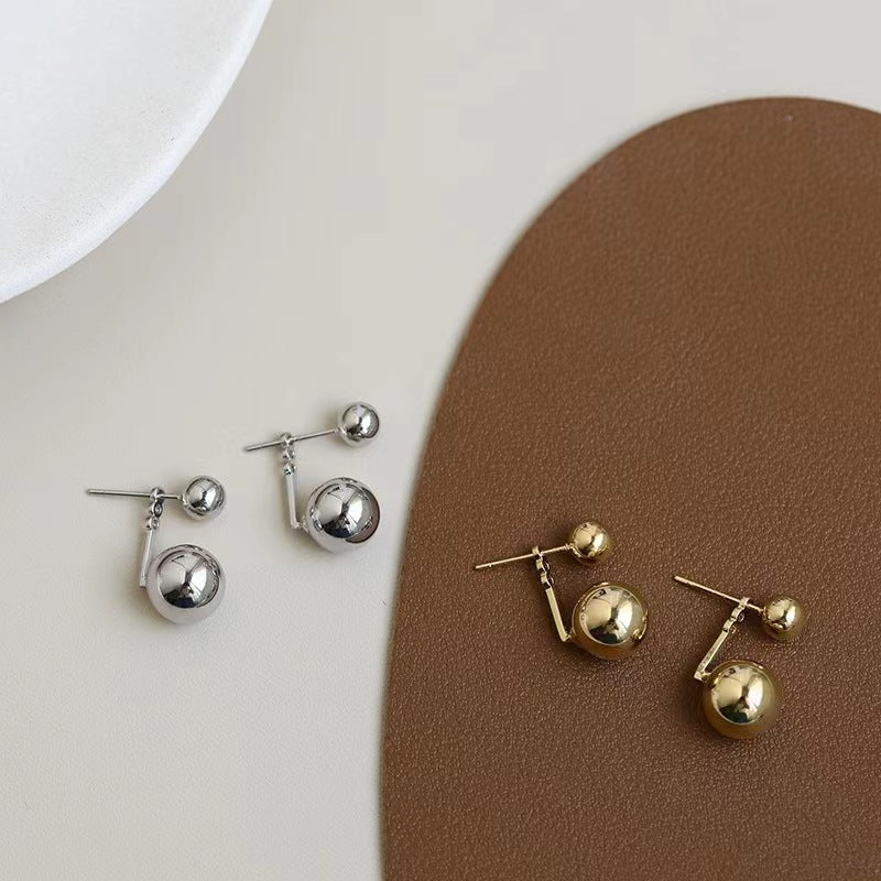 Beads Two With Niche Design Female Earrings