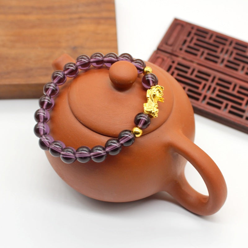 Colorful Golden Balls Pi Beads Stall Small Gold Shop Bracelet