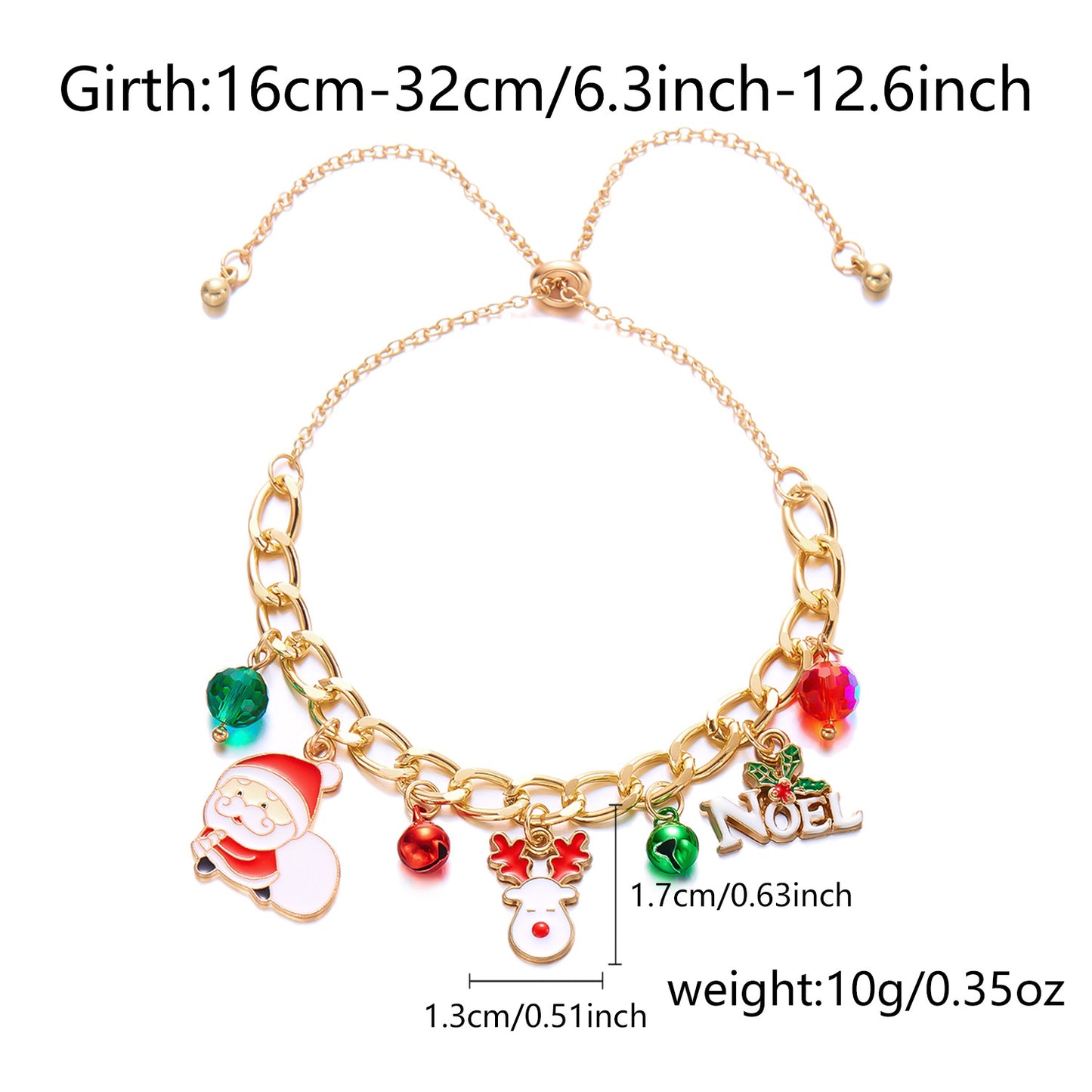 Women's Christmas High-grade Tree Snowman Bell Reindeer Bracelets