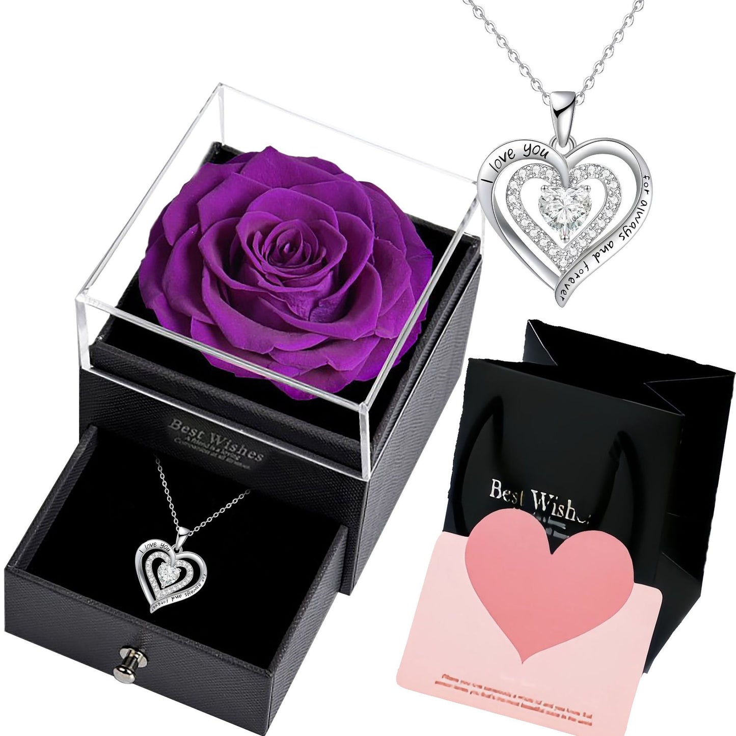 Temperament Wild High Sense Double Love Necklace
