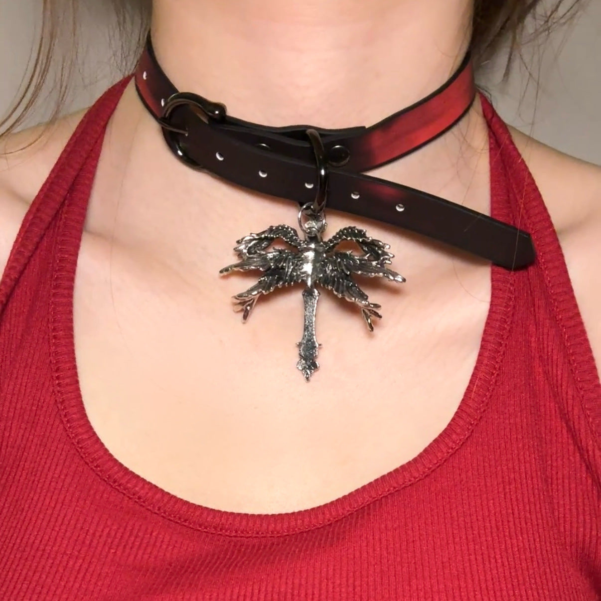 Women's Warm Color Changing Leather Hot Senior Clavicle Collar