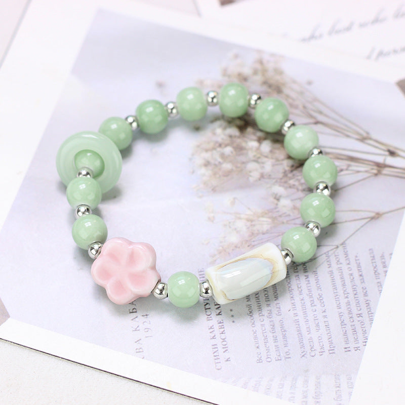 Ornament Ceramic Chinese Beaded Female Niche Bracelets