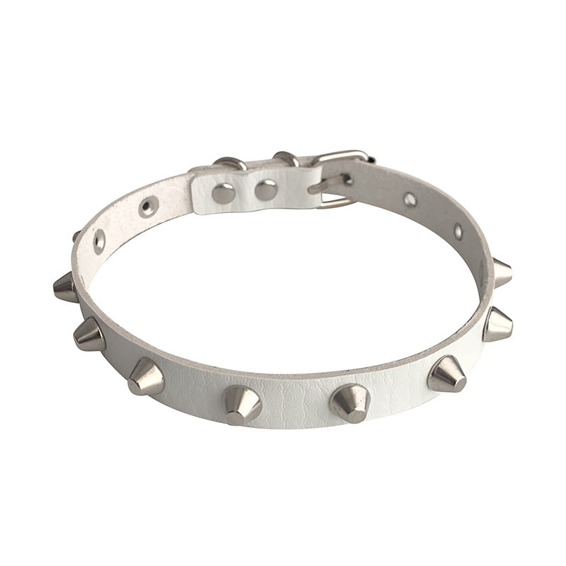 Rivet Punk Metal Rock Couple Trend Clavicle Chain Can Collar