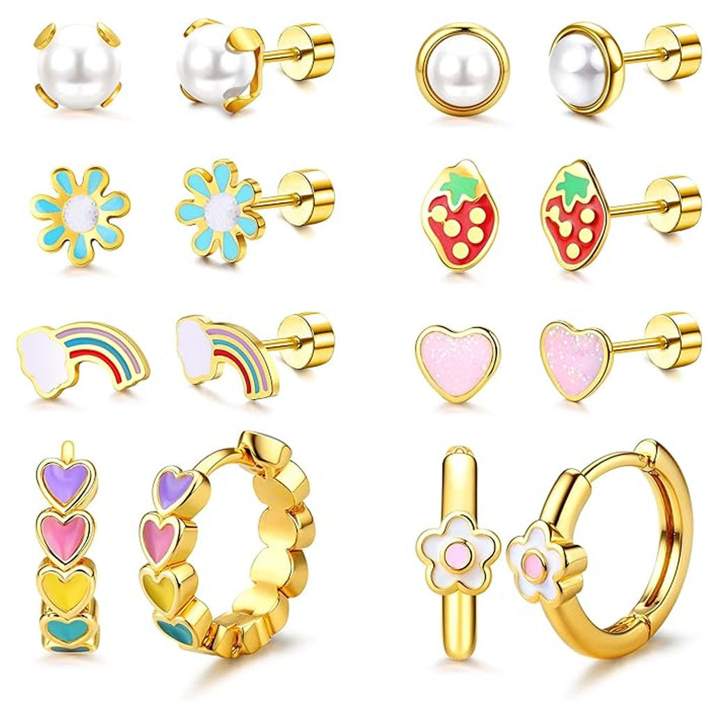 Back Stainless Steel Ear Bone Nail Fresh Rings