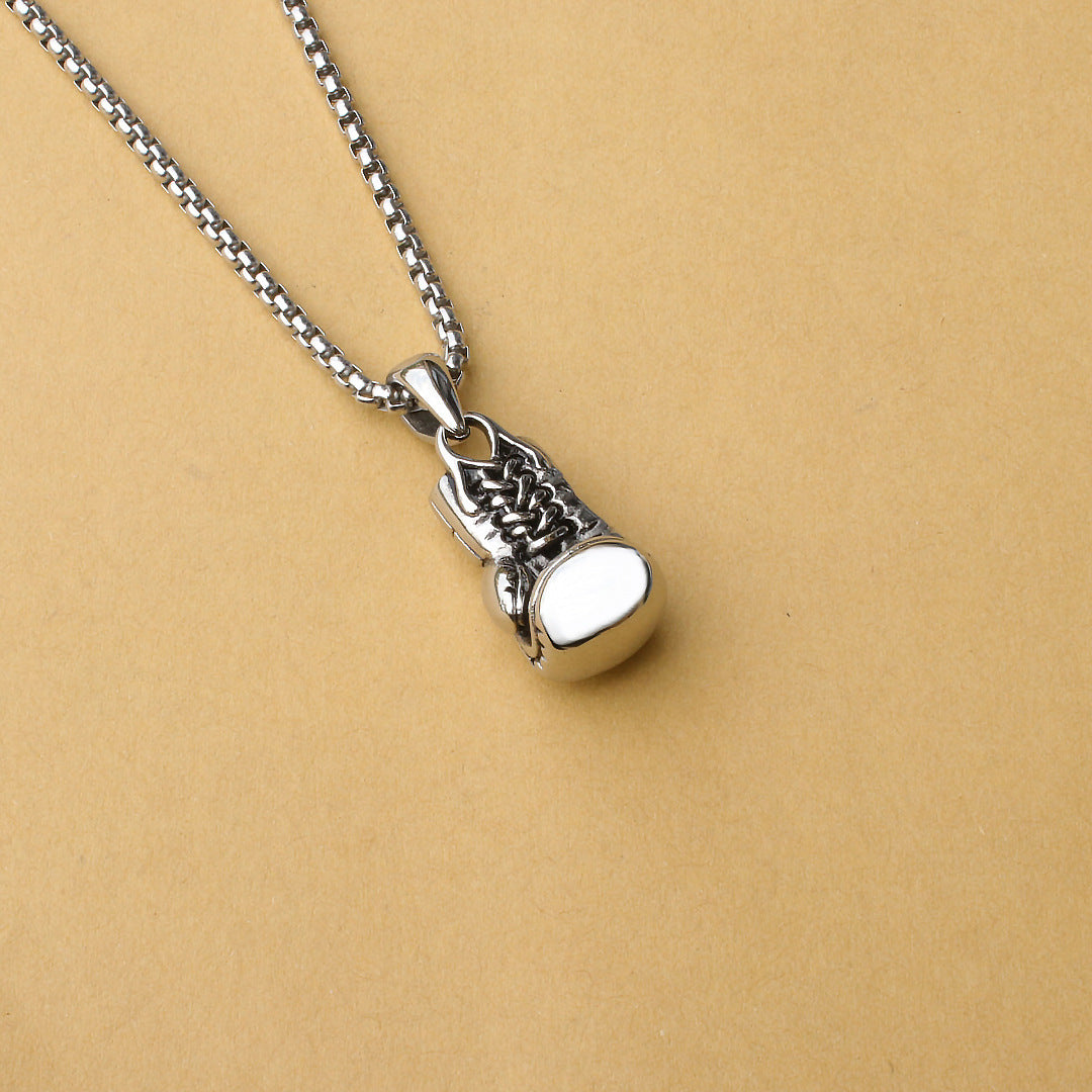 Women's & Men's Fashion Retro Fist Sports Titanium Steel Fashionmonger Personalized Necklace