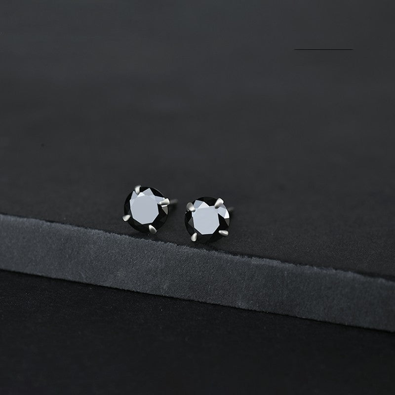 Women's Sier Needle Ear Before Sleep Trendy Earrings