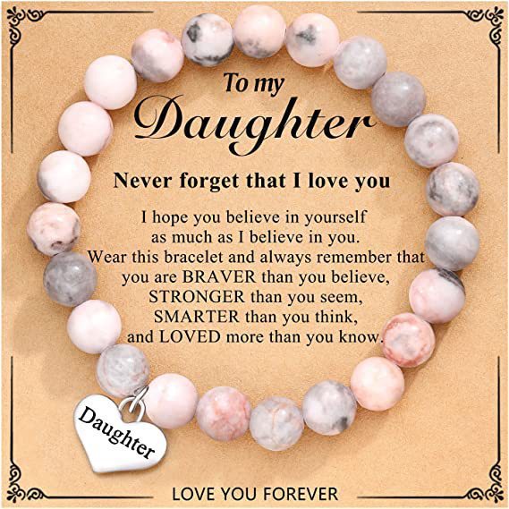 Stainless Steel Love Pink Zebra Lettering Bracelets