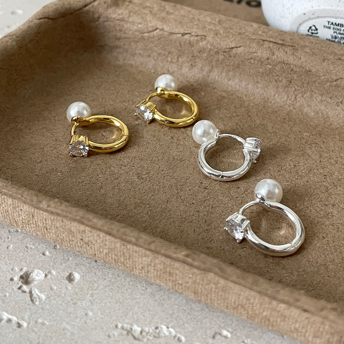 Women's Small Simple Sier Needle Ear Clip Rings