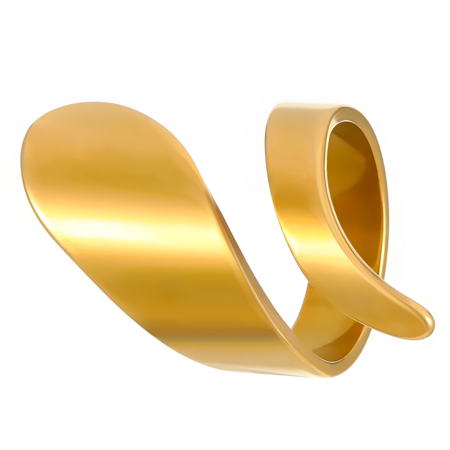 Women's Dripping Open Fashionable Gold-plated Irregular Stainless Rings