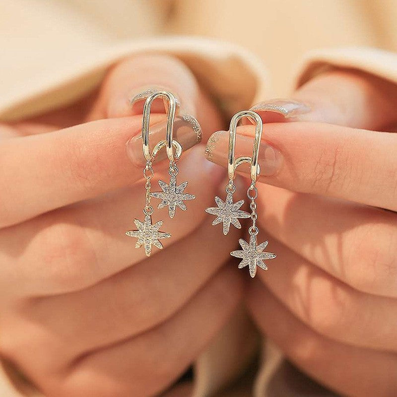 Luxury Fashion Versatile Elegant High-grade Sweet Cool Personality Earrings