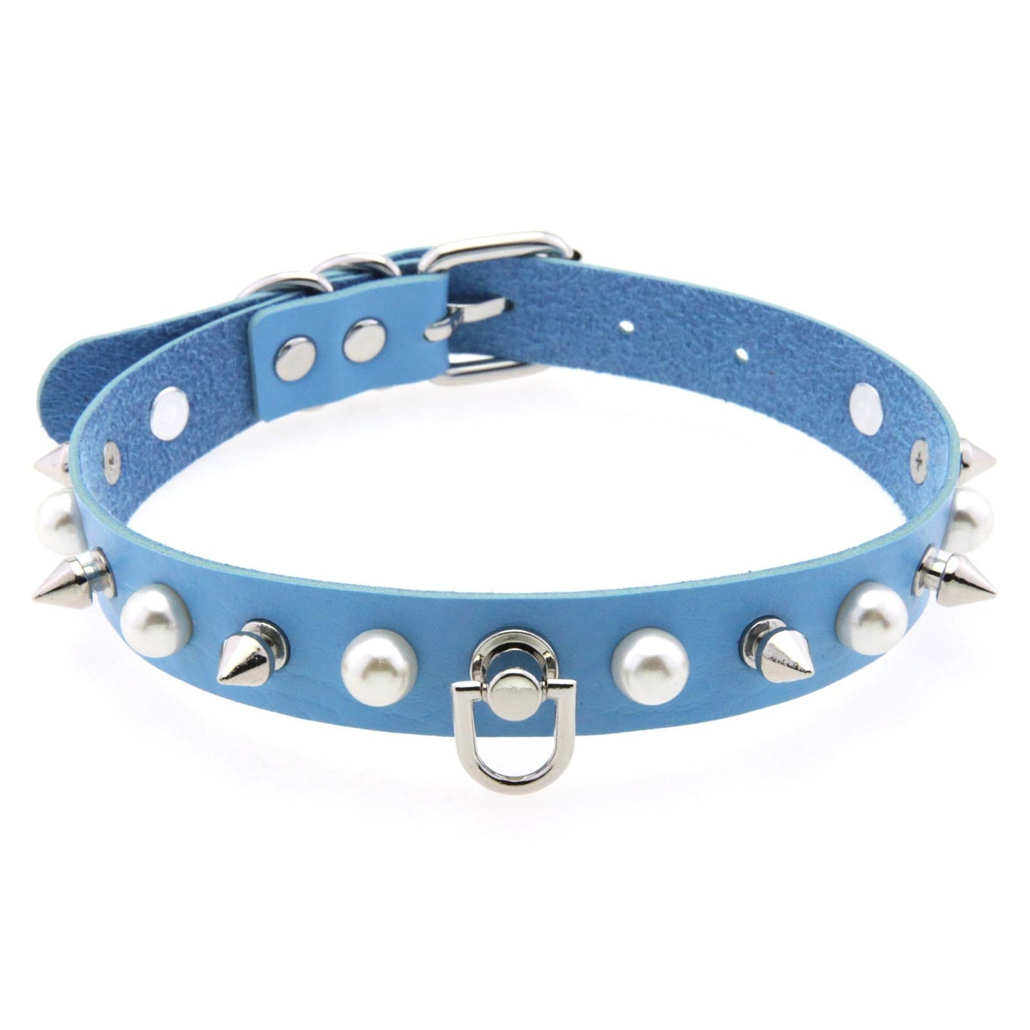 Nail Creative Imitation Pearl Rivet Buckle Clavicle Chain Sexy Collar