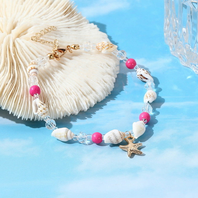 Beach Foot Ornaments Fashion Conch Bead Bracelets