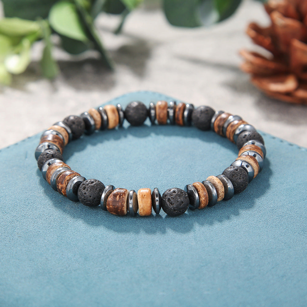 Bohemian Turquoise Beaded Ethnic Style Cross Bracelet