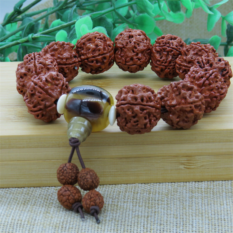 Bone Beeswax Five Faces Bodhi Seed Buddha Bracelets