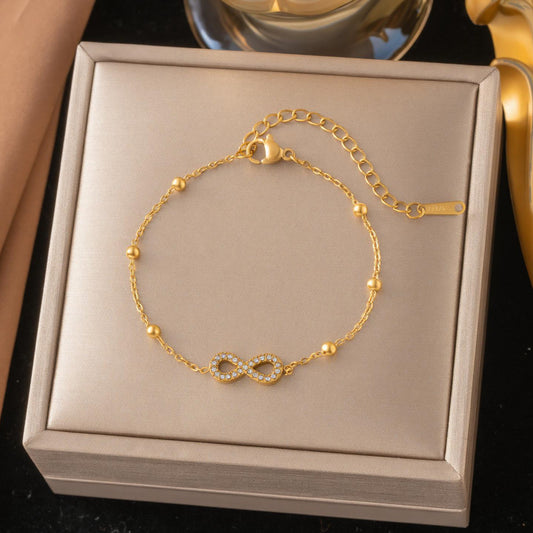 Loop Diamond Personality Affordable Luxury Trendy Couple Bracelets