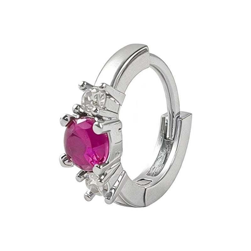 Women's Colorful Zircon Gold Fashion Design Ear Earrings