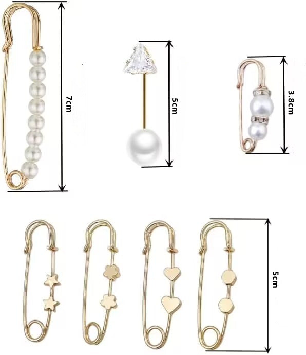 Women's Of Trousers Pin Artifact Fixed Clothes Buckle Brooches