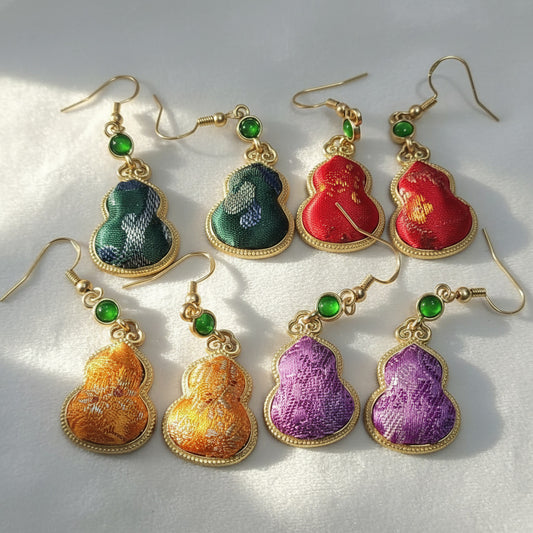 Gourd Handmade Finished Han Clothing Cheongsam Skirt National Ear Hook