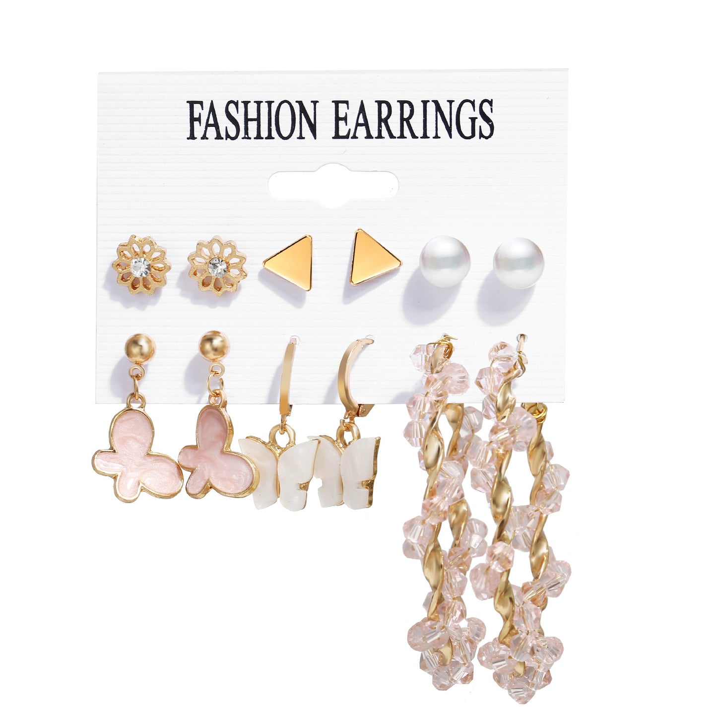 Women's Inlaid Pearl Creative Simple Retro Elegant Earrings