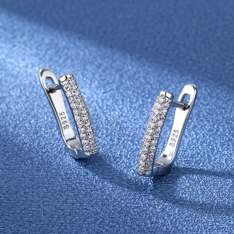 Women's British Style Ear Clip Micro Earrings