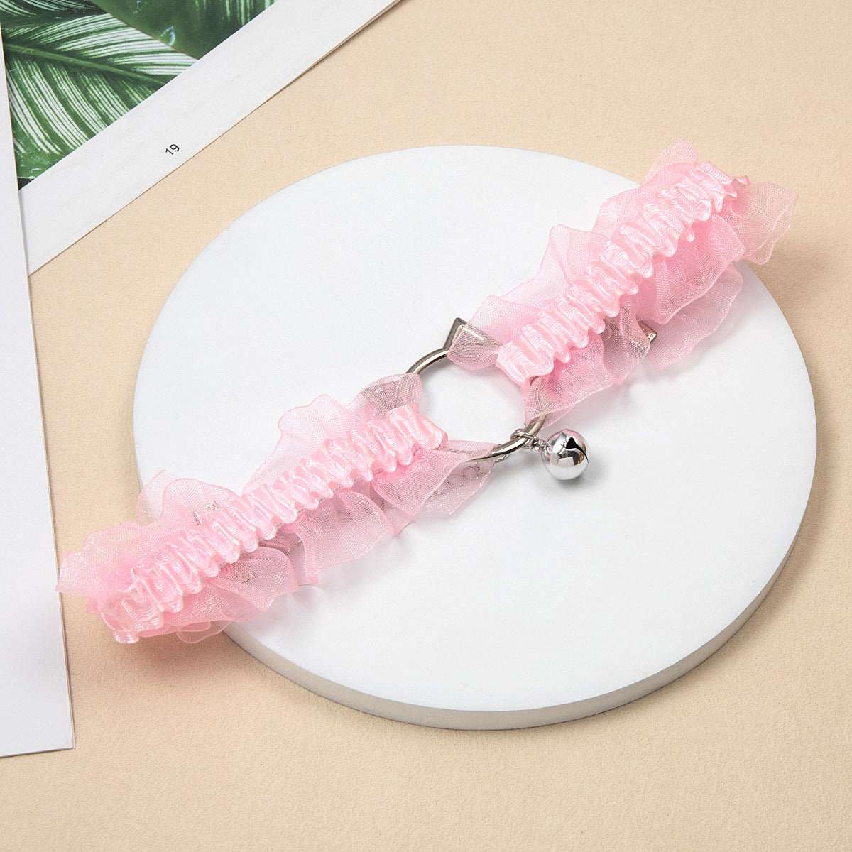Women's Lolita Bell Kitty Lace Neckline Decoration Collar