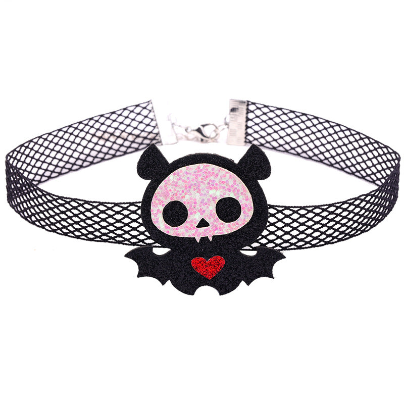 Halloween Fashion Spider Bat Personalized Clavicle Chain Gothic Collar
