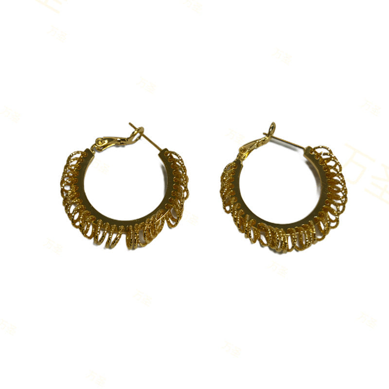 Delicate Fairy Design Sense Large Sier Affordable Luxury Earrings