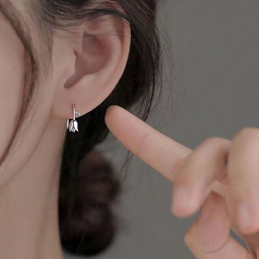 Women's Light Luxury Minority Tulip High-grade Simple Ear Hook