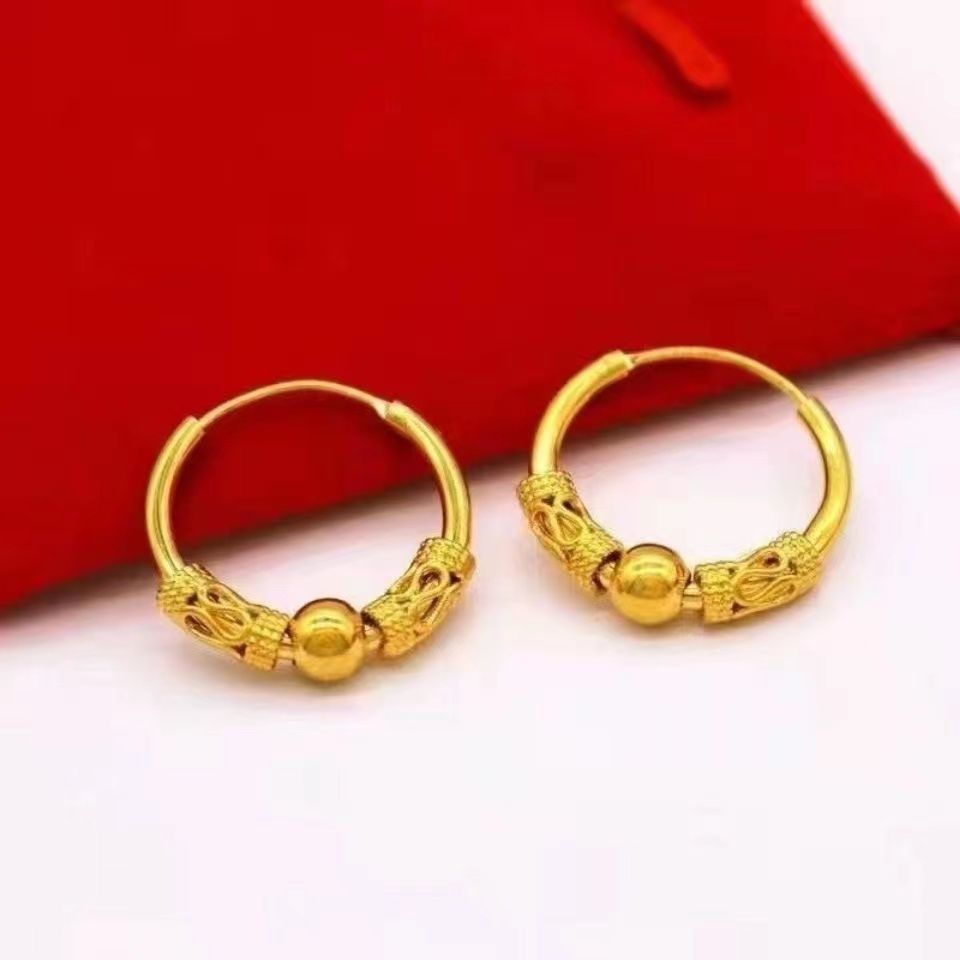 Women's Versatile Creative Gold Lucky Gift Earrings