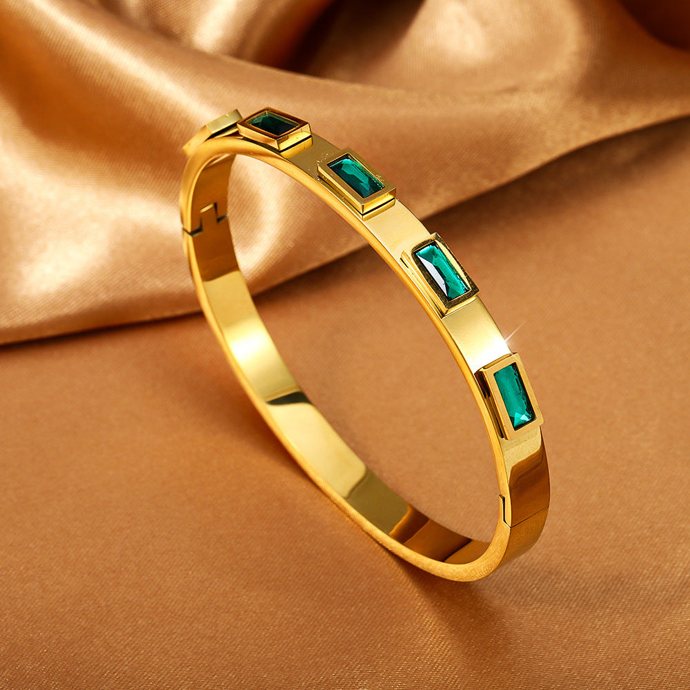 Titanium Steel Stainless Real Gold Furnace Bracelets
