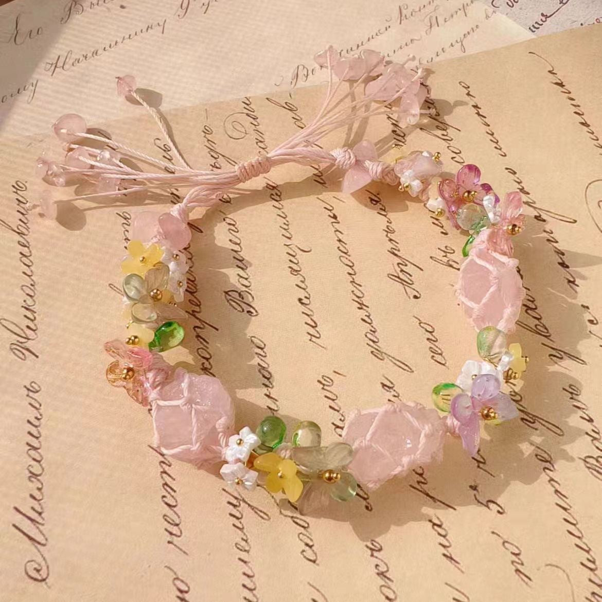 Small Butterfly Hand-woven Good-looking Sweet Summer Exquisite Carrying Bracelets