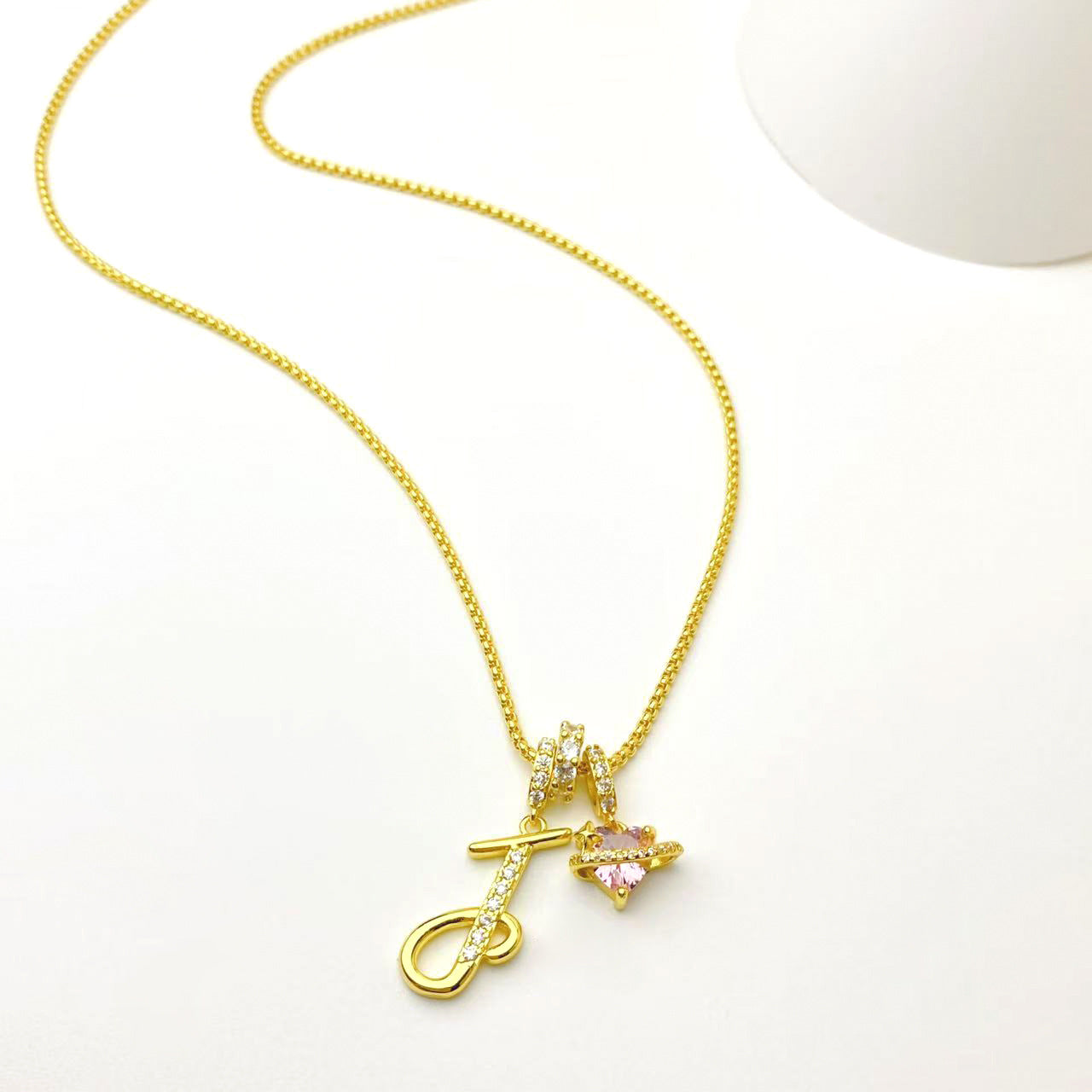 Dopamine English Letter Light Luxury Minority Necklaces