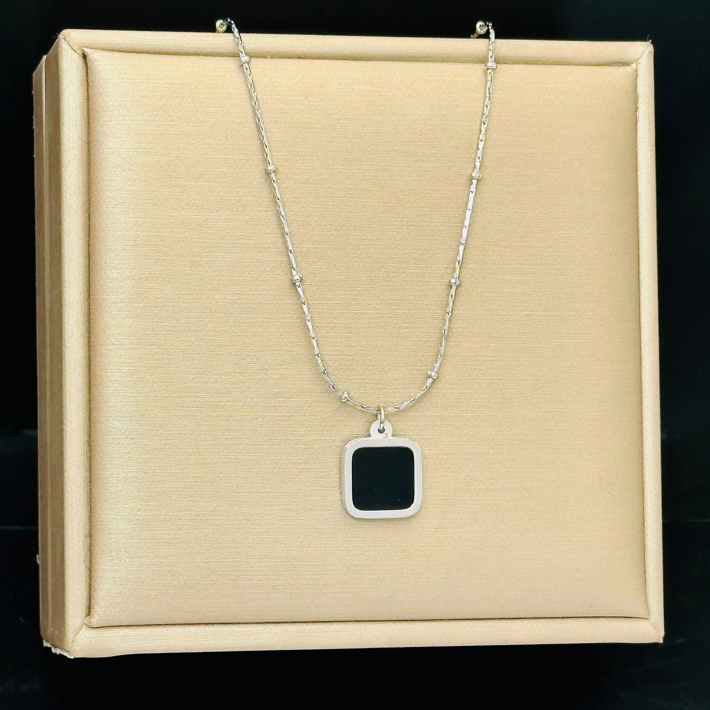 Women's Square For Light Luxury Minority Design Clavicle Necklaces