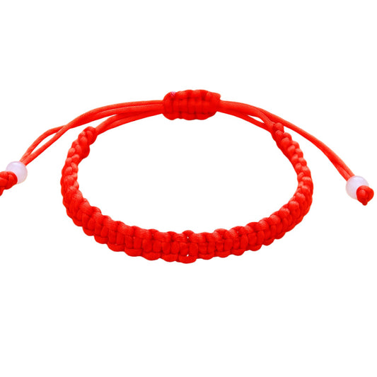 Rope Double Fish Peach Blue Natural Pit Red Carrying Bracelet