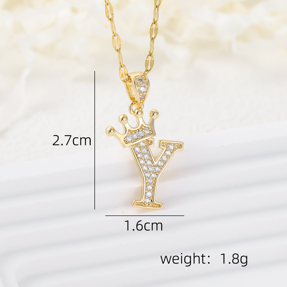 Casual Crown Letters Diamond Fashionable Female Necklace